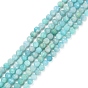 Природных амазонит бисер нитей, граненые, круглые
