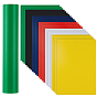 24Pcs 6 Colors PVC Plastic Sheets, Rectangle