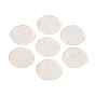 Natural Capiz Shell Pendant, Flat Round