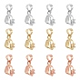Rack Plating Brass Ice Pick and Pinch Bails, Long-Lasting Plated