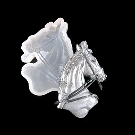 DIY Horse Head Ornament Food Grade Silicone Molds, Resin Casting Molds, For UV Resin, Epoxy Resin Craft Making