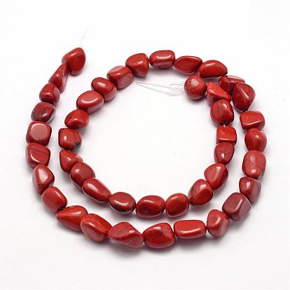 Natural Red Jasper Beads Strands, Nuggets