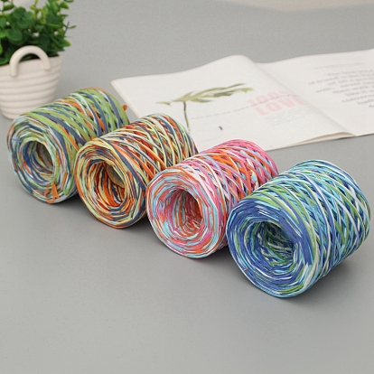 Colored Paper Raffia Ribbon, Twine Cord String for Gift Wrapping