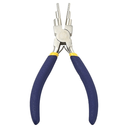 6-in-1 Bail Making Pliers, Carbon Steel 6-Step Multi-Size Wire Looping Forming Pliers, Ferronickel