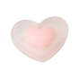 Frosted Acrylic Beads, Bead in Bead, Heart