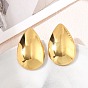 304 Stainless Steel Stud Earrings, Teardrop