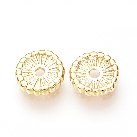 Латунные бусины, Плоский круглый / диск, без никеля 