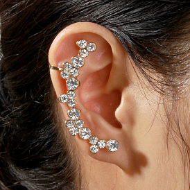 Fashionable European and American diamond-studded ear clip earrings - beautiful and personalized.