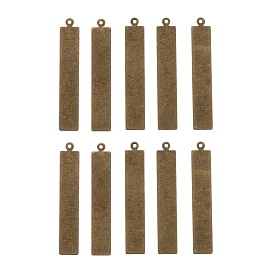 Metal Tags, Brass Stamping Blank Tag Pendants, Rectangle