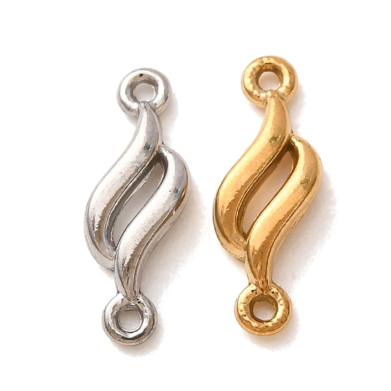 304 Stainless Steel Connector Charms, Twist Links