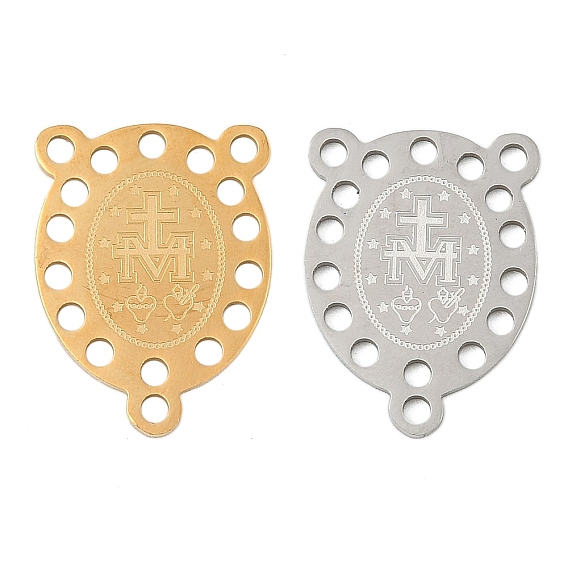 304 нержавеющей стали ссылки люстра компонент, чудотворная медаль девственница