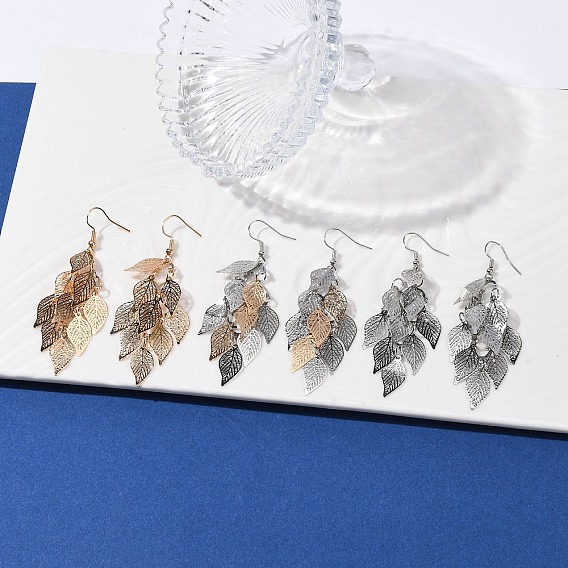 430 болтаться серьги из нержавеющей стали лист, с железными крюками серьги