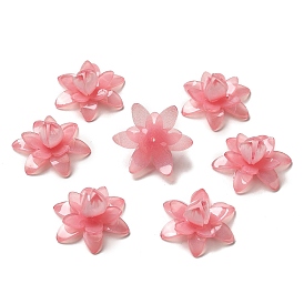 Flower Opaque Acrylic Beads, for DIY Jewelry Making