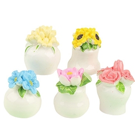 Miniature Flower Pot, for Dollhouse Bedroom Decoration