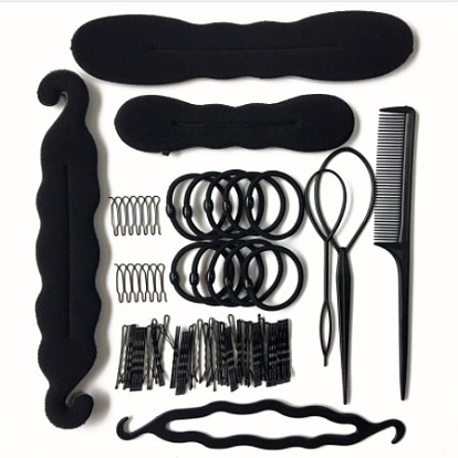 79 набор для изготовления пучков для волос со шпильками и инструментами для укладки причесок с цветочными бутонами — профессиональный набор аксессуаров для волос