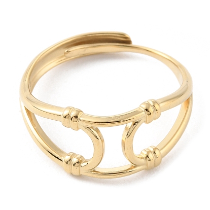 304 anillos ajustables de nudo hueco de acero inoxidable
