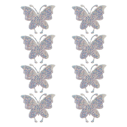 8шт. Стразы термоклеевые на задней аппликации