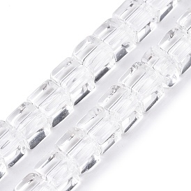 Прозрачные стеклянные бусины, кубические
