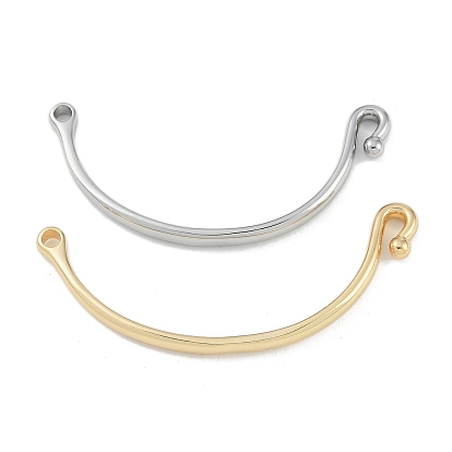 Соединительные звенья латунного браслета, заготовки браслетов на крючках, соединители с застежкой-крючком, для поставок ювелирных изделий из жемчуга