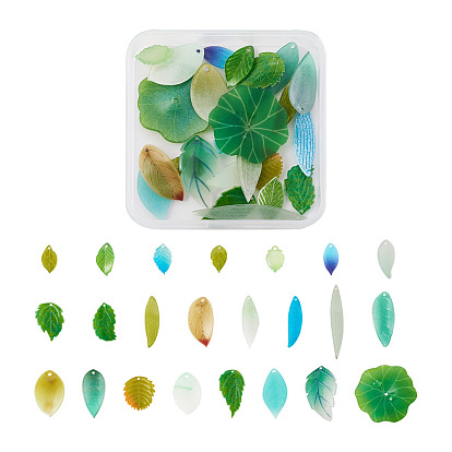 Набор для поиска поделок для изготовления ювелирных изделий, в том числе подвески и бусины из пластиковых листьев