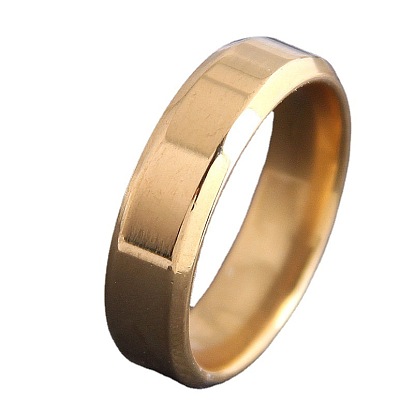 Stylish Hip Hop Stainless Steel Ring with Smooth Surface and Personality (0321)