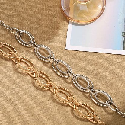 Ожерелья из сплава с овальными звеньями