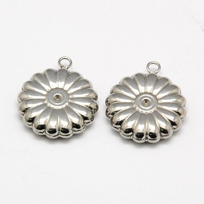 304 Stainless Steel Pendants, Flower