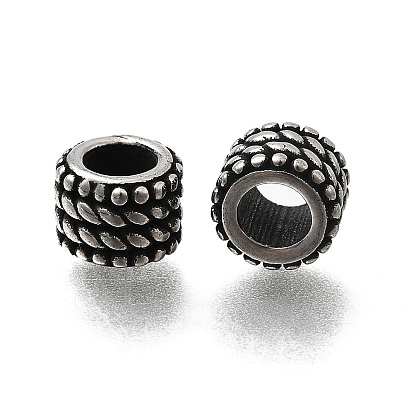 304 европейские трубы из нержавеющей стали, бусины с большим отверстием