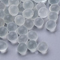 Glass Seed Beads, Transparent Colours, For Nail Art Decoration, No Hole/Undrilled, Round