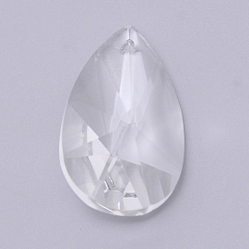 Colgantes de cristal transparente, para colgantes de cristal de araña, facetados, lágrima