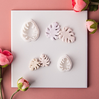 Monstera Leaf Plastic Molds, Clay Cutters, Clay Modeling Tools, for Earring Making