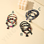Colorful Glass Beaded Tassel Bracelet Set for Women, Fashionable Gift for Friends and Couples