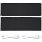 2 Sets Oxford Cloth Blank Banner Background Cloth, with Brass Clasp & Ribbon, Rectangle