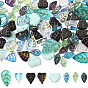 116 шт 7 стиль гальванических стеклянных бусин, лист