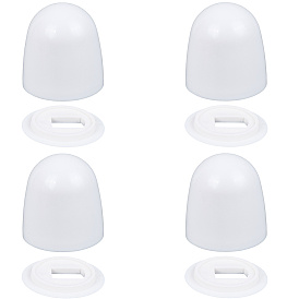 Круглые пластиковые заглушки для болтов унитаза с дополнительными шайбами, ванные принадлежности