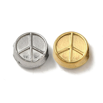 Ионное покрытие (ip) 304 шарики из нержавеющей стали, плоские круглые с знаком мира