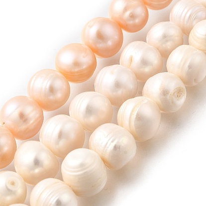 Нити из натурального культивированного пресноводного жемчуга, картофель