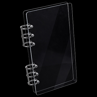 1 пакет акриловых обложек для папок, с легкосплавным свободным кольцом, прямоугольные