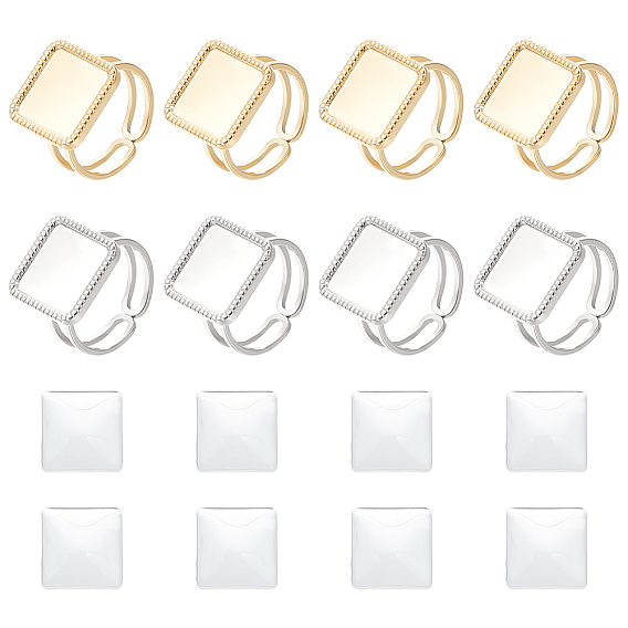 Набор для изготовления квадратных пустых колец из нержавеющей стали