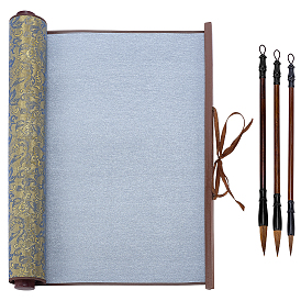 1 кисть для китайской каллиграфии из полиэстера, пластика и сплава, волшебная ткань для письма водой, 3шт. 3 стили кистей для китайской каллиграфии, прямоугольные