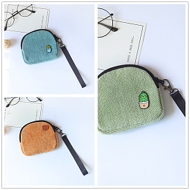 Cloth Clutch Bags, Change Purse with Wristlet Strap for Women, Arch