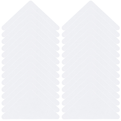 250шт. ПВХ наклейки для придания формы воротнику рубашки, воротник-стойка, треугольные