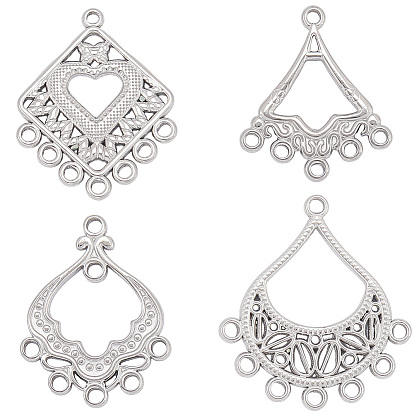 8 шт. 4 стили 304 компоненты люстры из нержавеющей стали ссылки, разнообразные