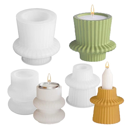 Силиконовые формы для подсвечников своими руками, формы для литья смолы, для уф-смолы, пищевой