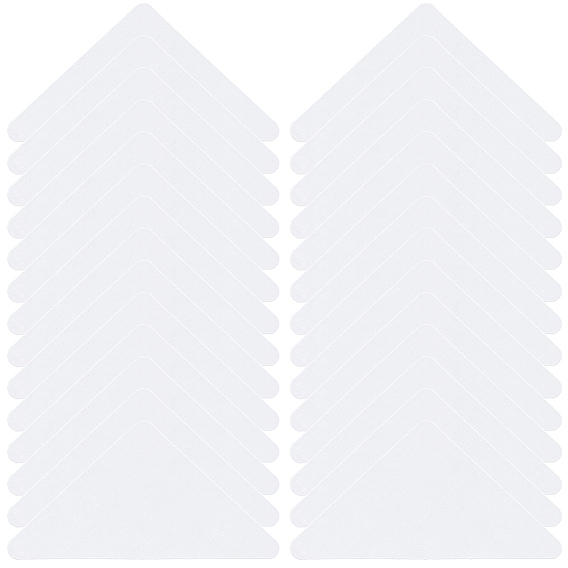 250шт. ПВХ наклейки для придания формы воротнику рубашки, воротник-стойка, треугольные