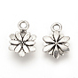 Подвески из сплава в тибетском стиле, цветок, без кадмия и без свинца