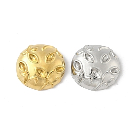 304 Настройки горный хрусталь из нержавеющей стали кулон, полукруглые прелести, ионное покрытие (ip)