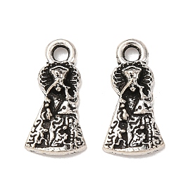 Сплавочные подвески тибетского стиля, девственница десампарадос, без свинца и без кадмия