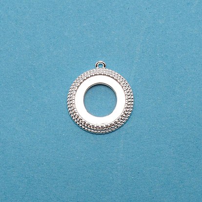 Brass Pendant Cabochon Settings, Flat Round