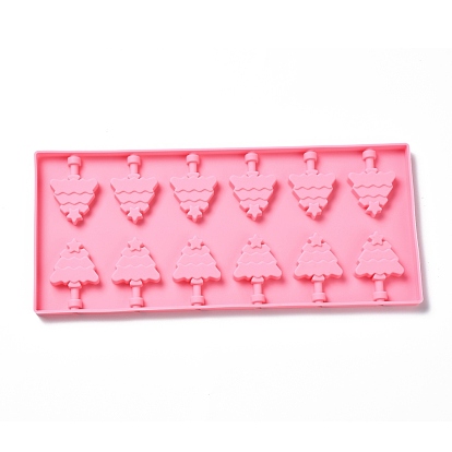 DIY Lollipop Making Food Grade Silicone Molds, Candy Molds, Christmas Tree, 12 Cavities